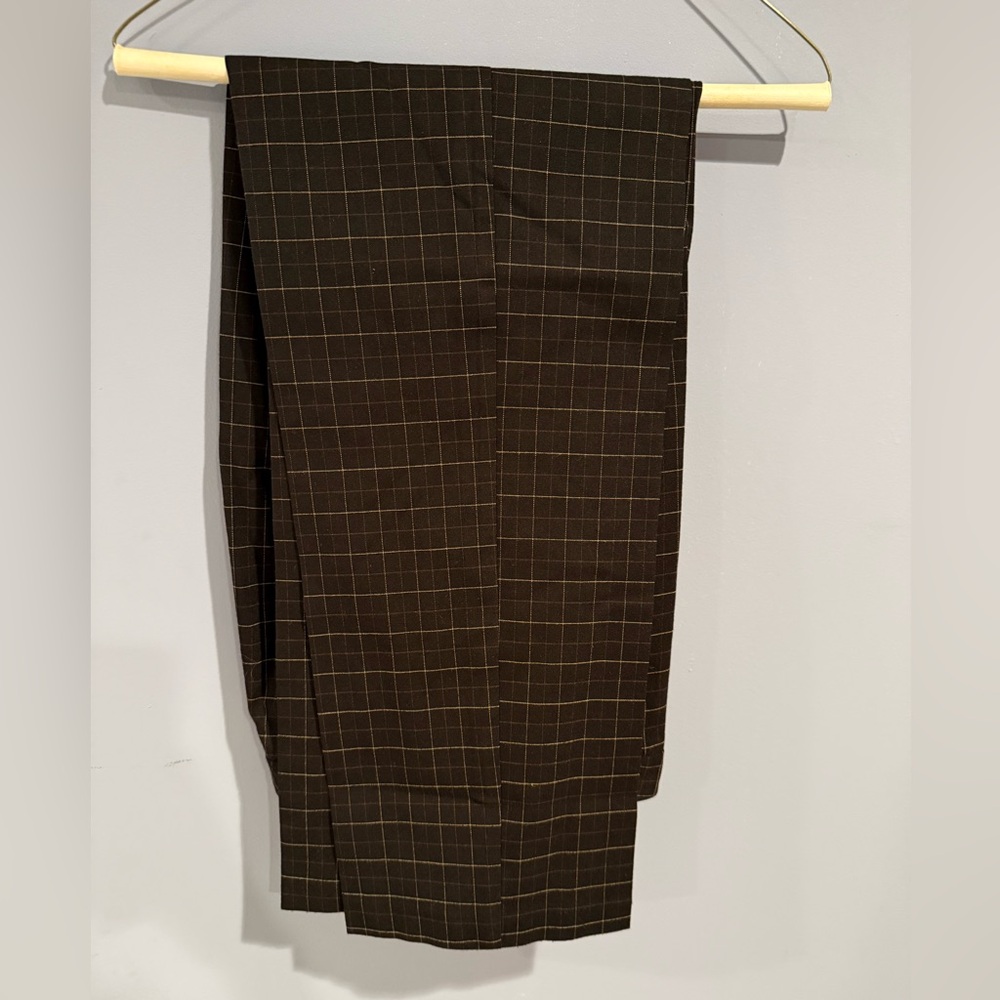 Men's Brown Checkered Pants